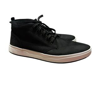 Timberland Men's Davis Square Fabric And Leather Chukka Boots Black/White